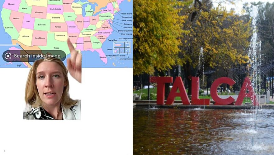 Joven estadounidense explica con un mapa por qué Talca y Rancagua se parecen a Ohio y Iowa