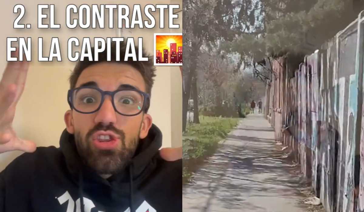 Joven español impactado por el contraste entre comunas de Santiago