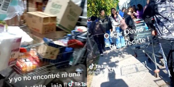 Fila exclusiva para chilenos en supermercado de Argentina