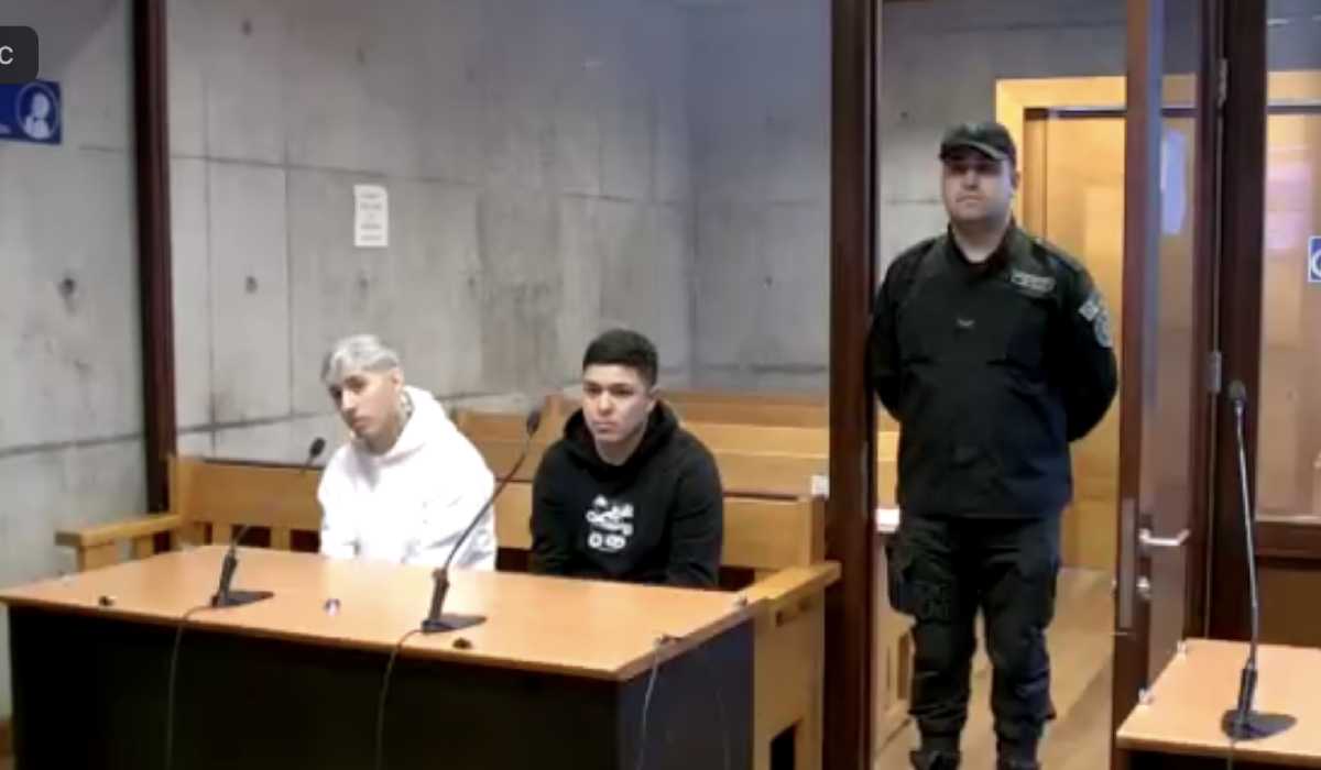 Pailita en el centro de Justicia donde recibió medida cautelar