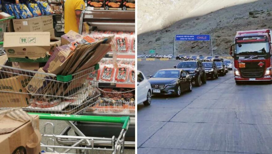 Imagen de supermercado y de paso fronterizo a Argentina