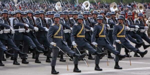 Ejército de Chile durante la Parada Militar.