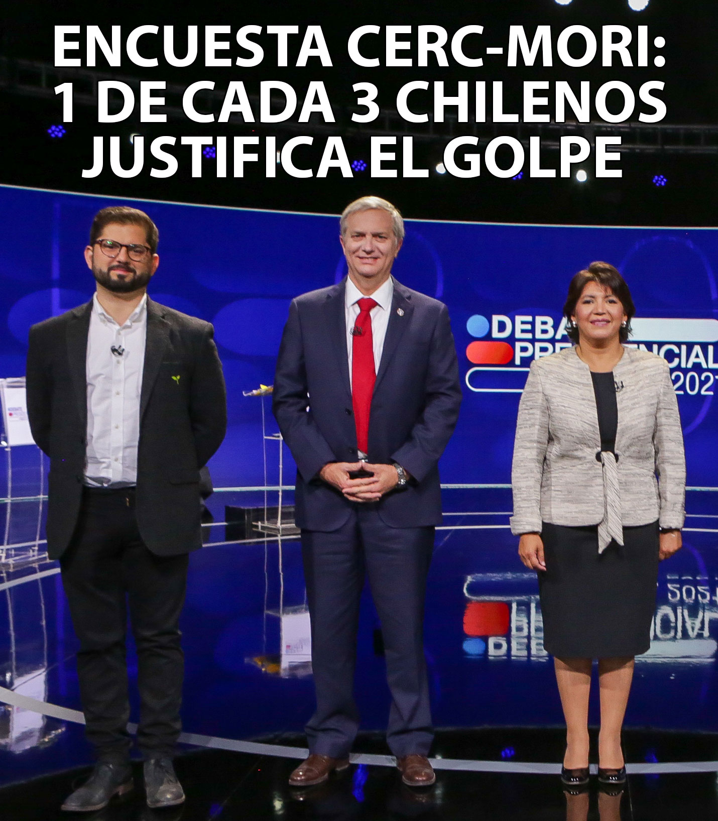 HUMOR. ¿El 36% de los chileno justifica el golpe? Encuesta Cerc-Mori explicada gráficamente