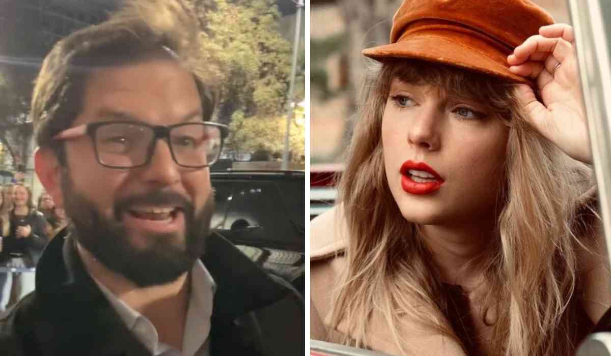 Presidente Boric hablando sobre la posibilidad de traer a Taylor Swift a Chile
