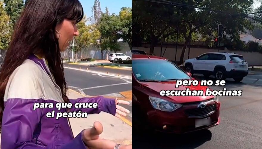 Pareja argentina muestra cómo son cruces peatonales de Chile