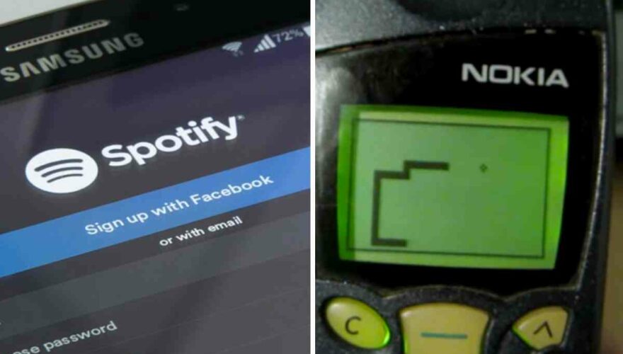 Spotify y el juego de la serpiente Snake de Nokia