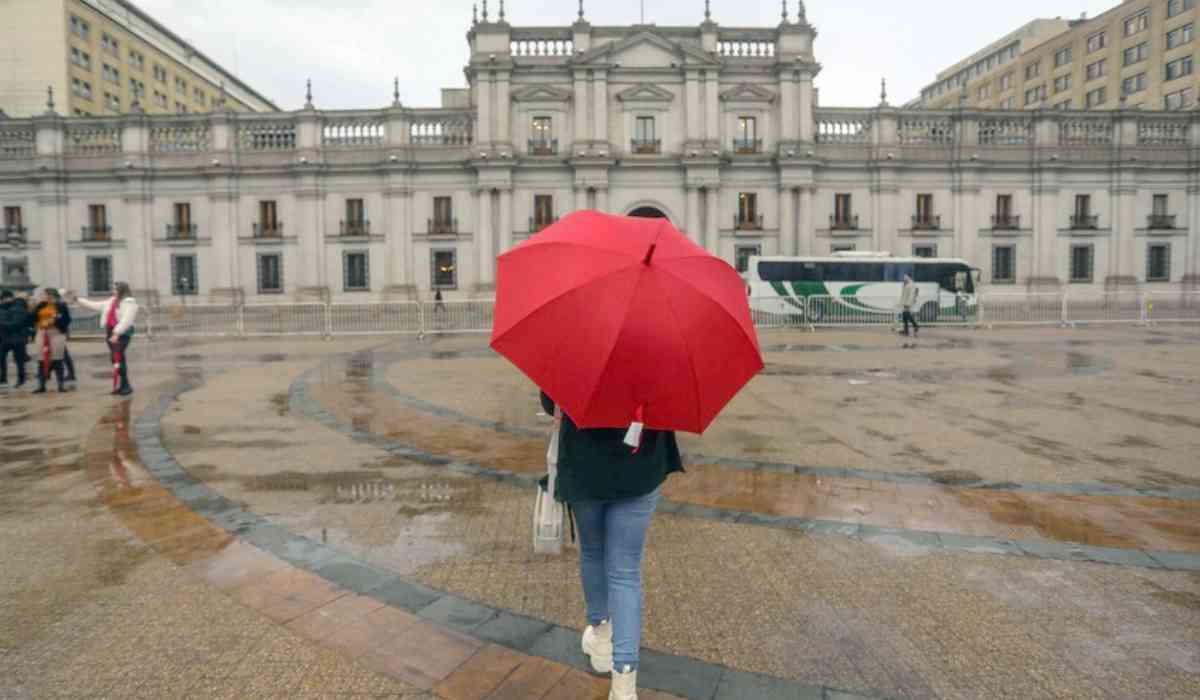Lluvia en Santiago de Chile