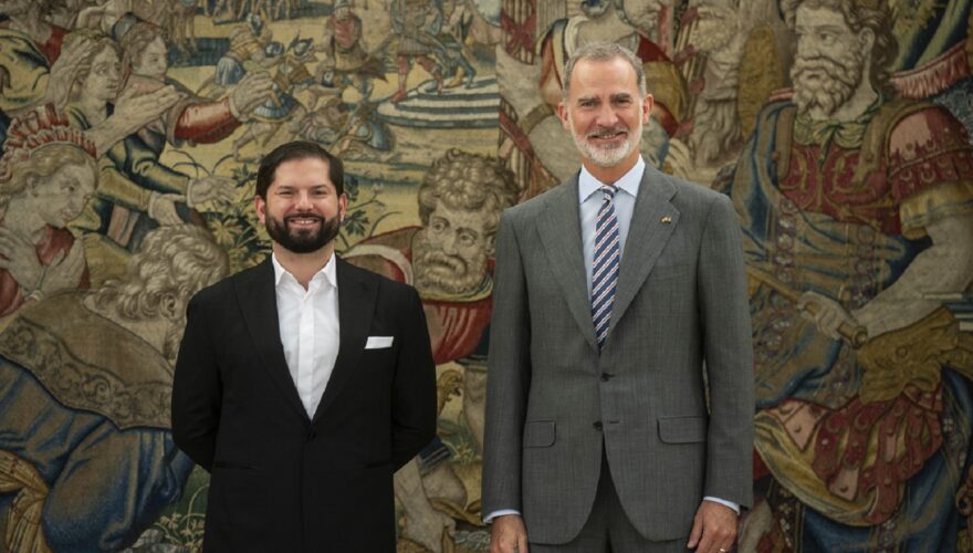 Presidente Boric y Rey Felipe VI
