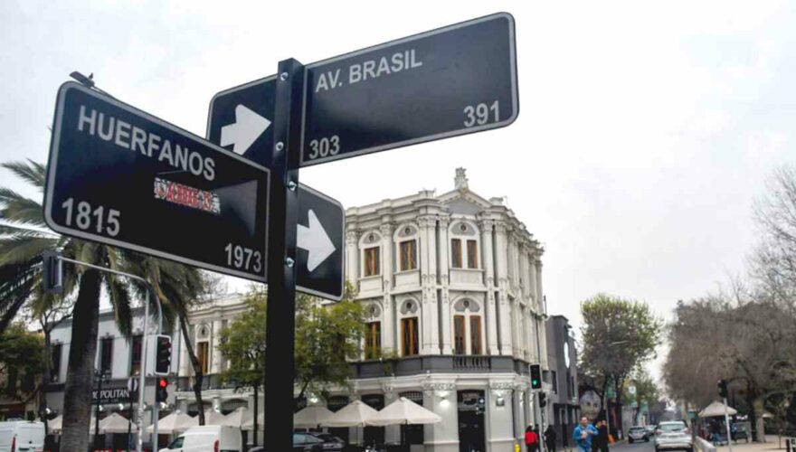 Calles de Santiago que cambian de Nombre