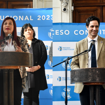 Karen Araya (PC) y Luis Silva (Rep)