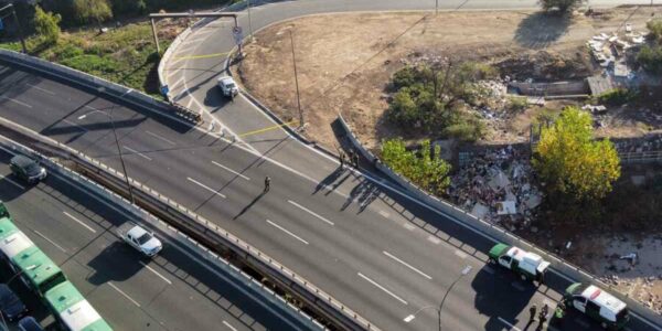 Autopista Central de Santiago donde han ocurrido encerronas