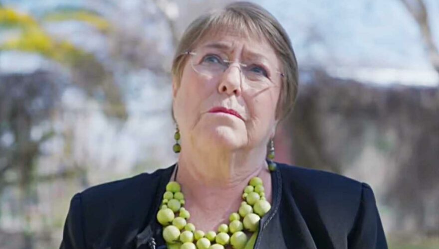 Michelle Bachelet en Villa Grimaldi