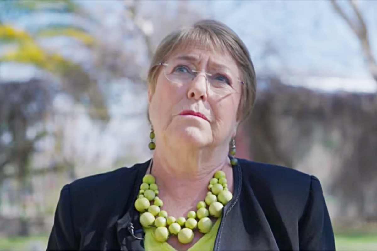 Michelle Bachelet en Villa Grimaldi
