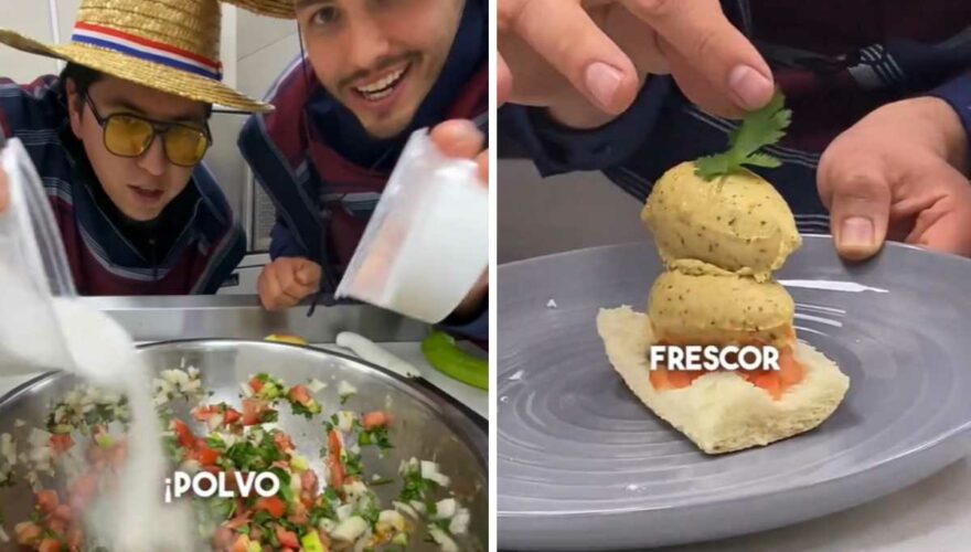 Jóvenes virales muestran cómo cocinar helado de pebre para Fiestas Patrias