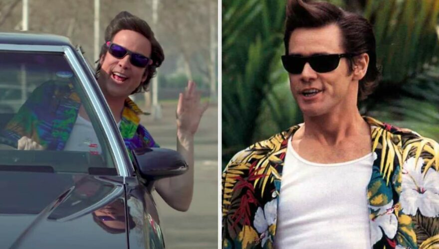 Stefan Kramer vestido como Jim Carrey en Ace Ventura