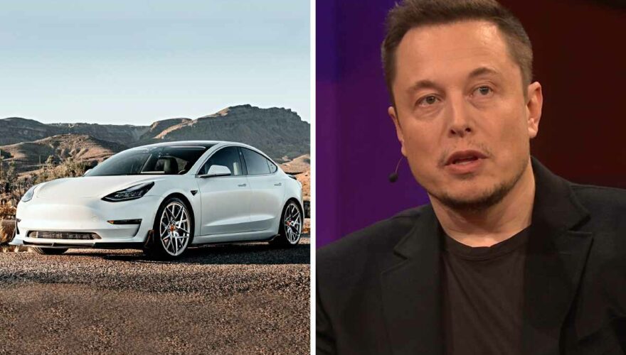 Automóvil Tesla y Elon Musk