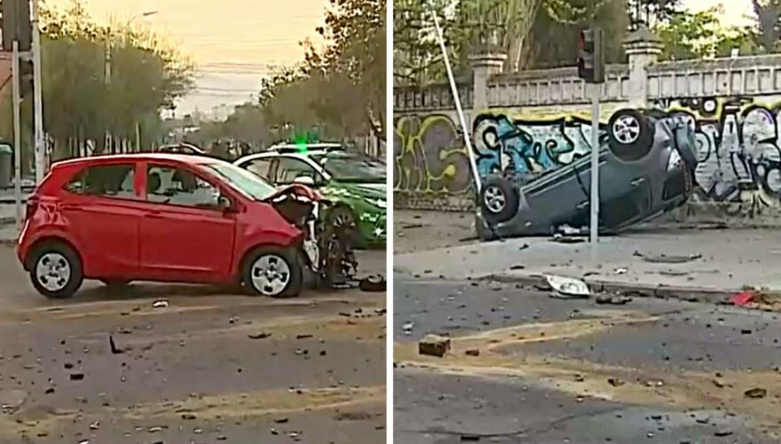 Violento choque en Santiago