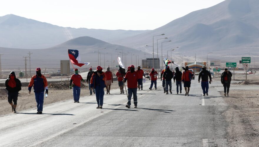 Huelga de sindicato en Minera Escondida