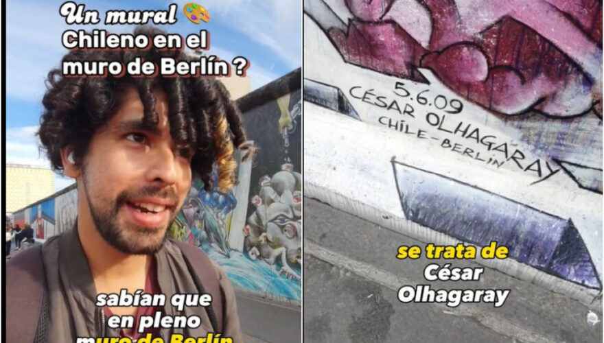 La historia del mural de un chileno en el Muro de Berlín