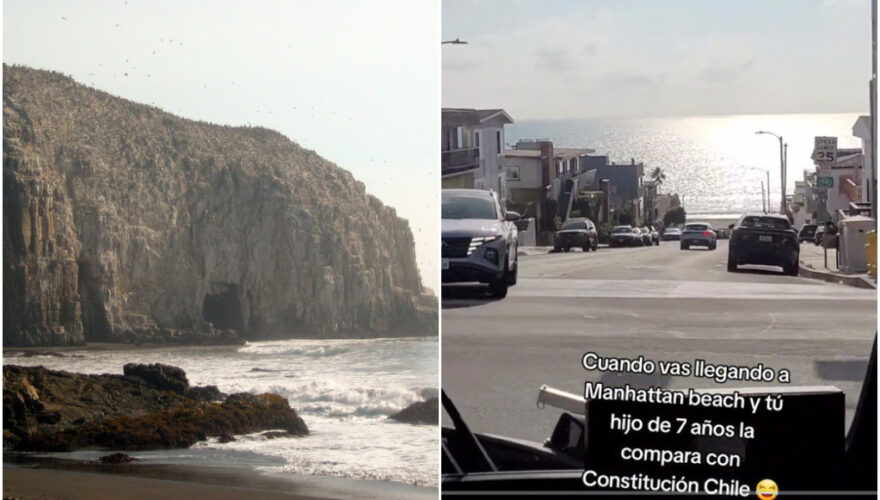 Comparación entre Constitución y playa de California