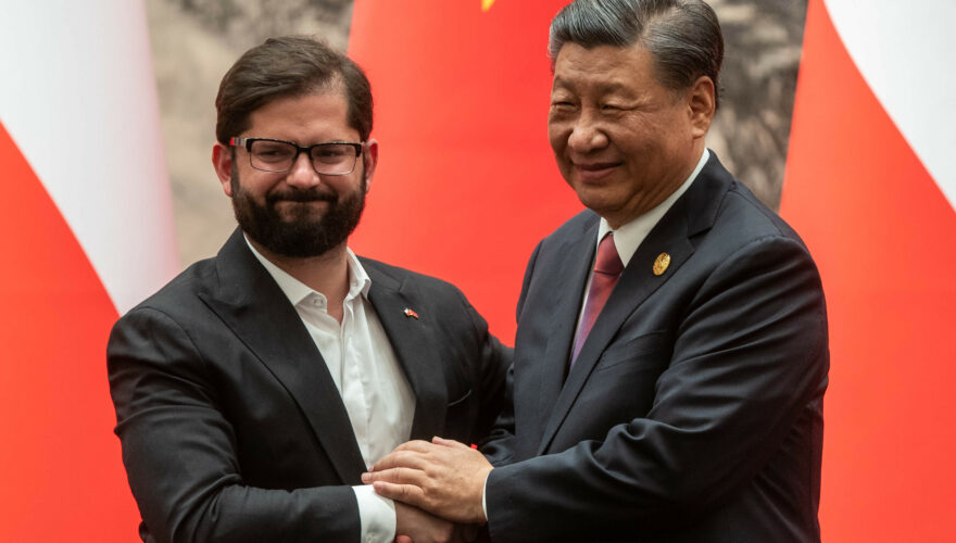 Gabriel Boric y Xi Jinping