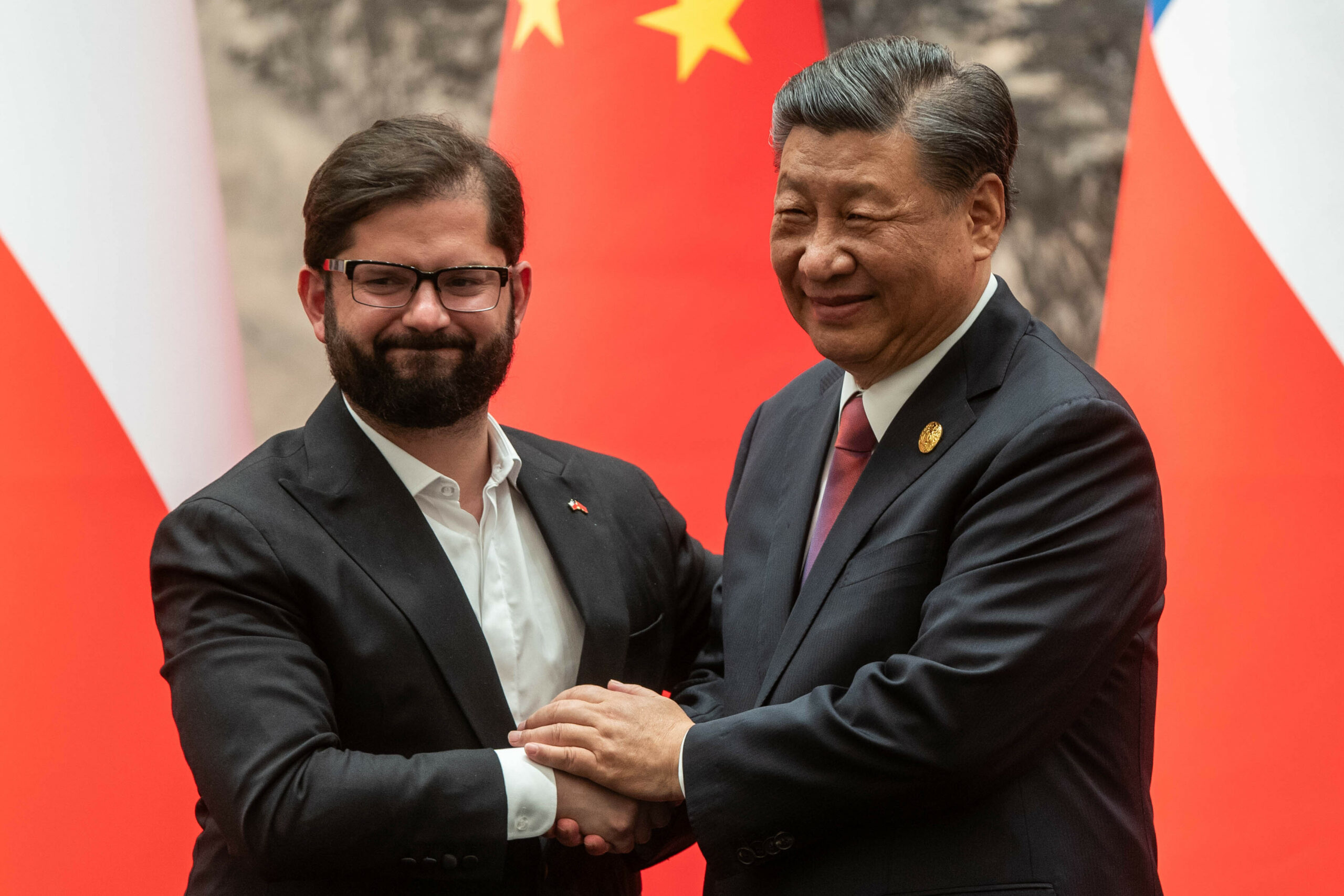 Gabriel Boric y Xi Jinping