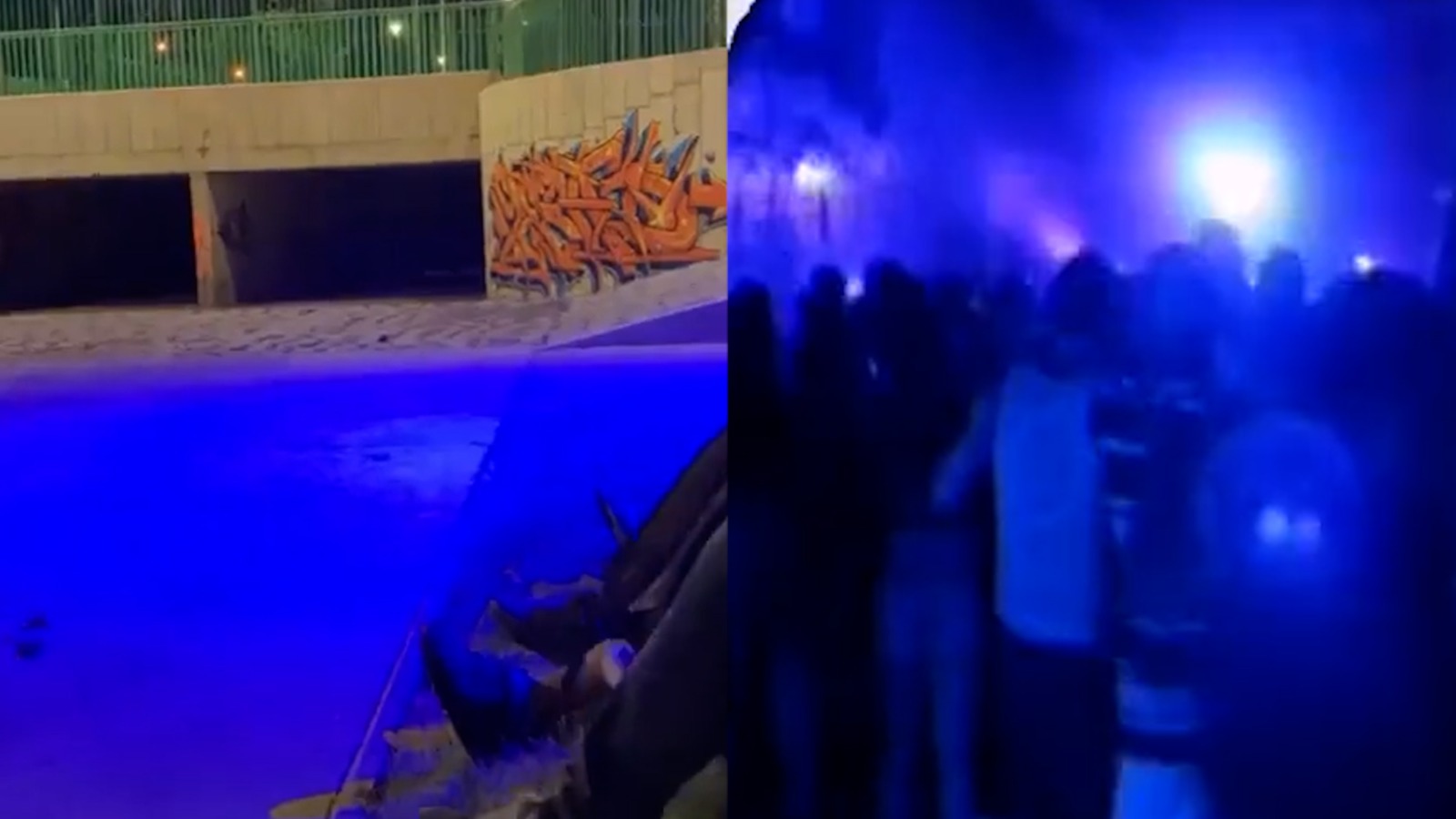 Fiestas clandestinas en túnel subterráneo