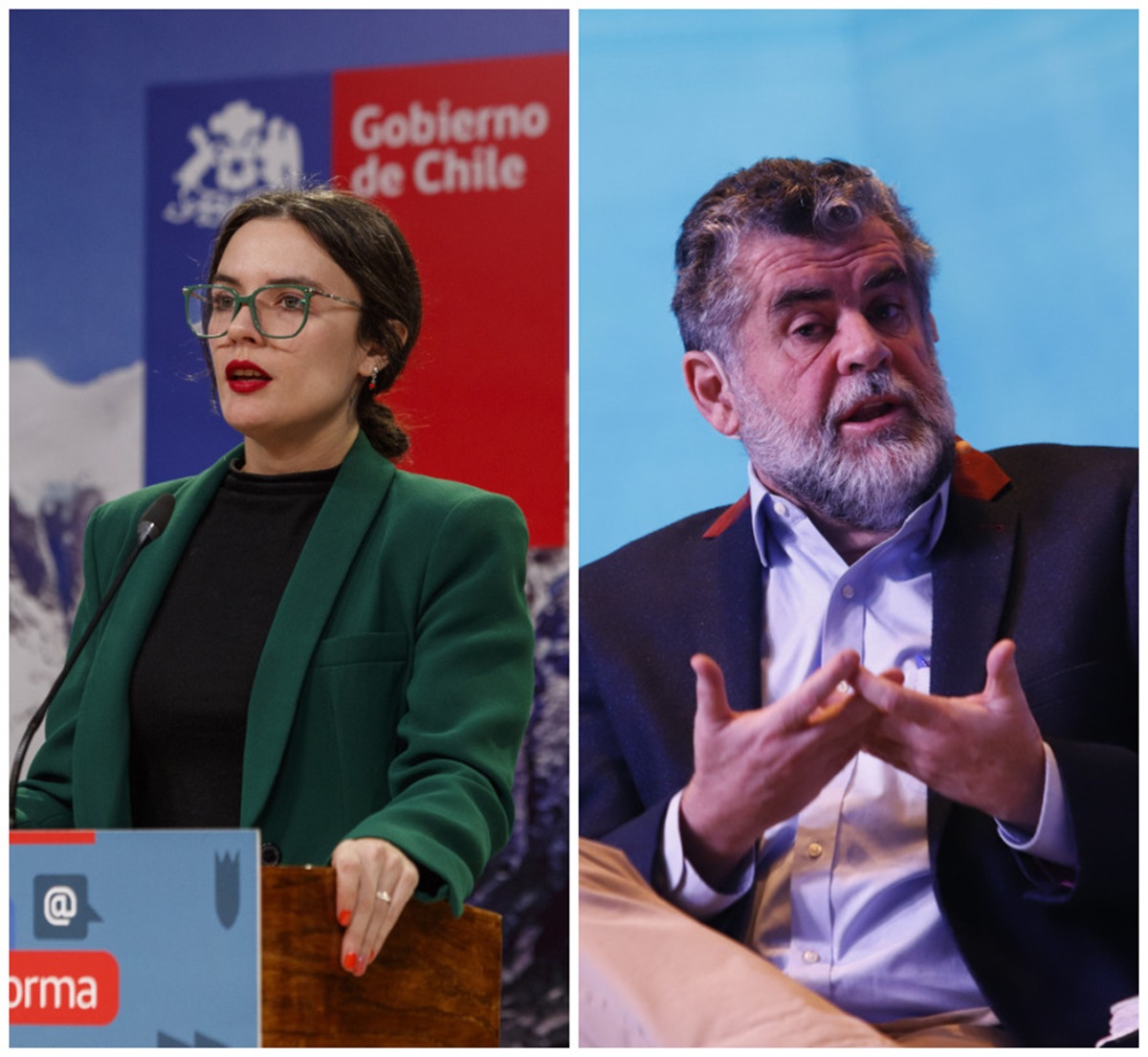 Camila Vallejo y Rodrigo Ubilla