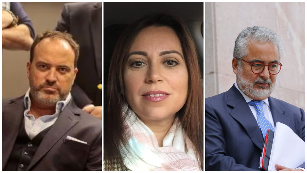 Daniel Sauer, Leonarda Villalobos y Luis Hermosilla