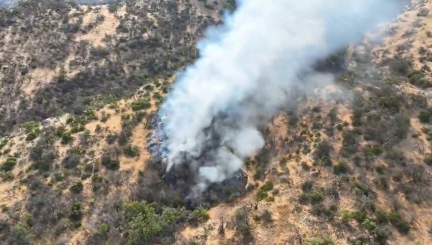 Incendio forestal en Las Condes