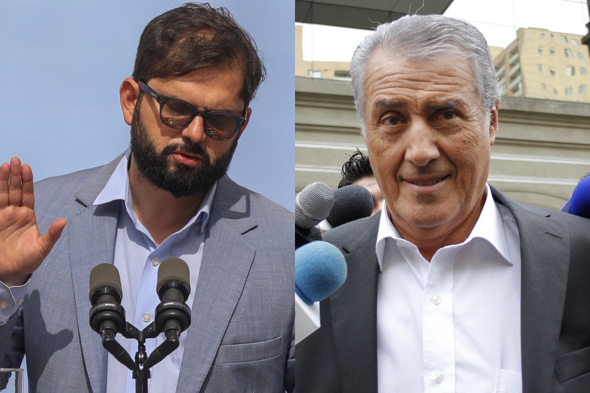 Gabriel Boric y Julio Ponce-Lerou