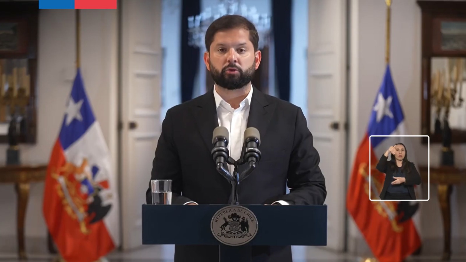 Gabriel Boric y Sebastián Piñera