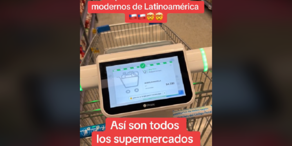 VIRAL. "La sociedad chilena es honrada y cuida estas innovaciones": Tiktoker venezolano quedó anonadado con la tecnología de los supermercados chilenos