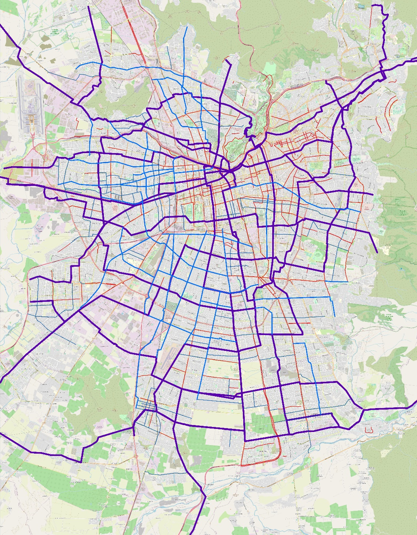 La nueva red de ciclovías de Santiago
