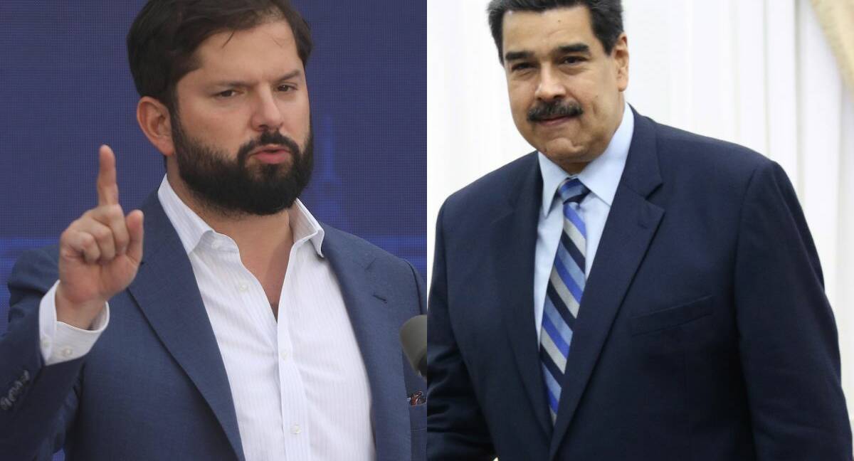 Gabriel Boric y Nicolás Maduro