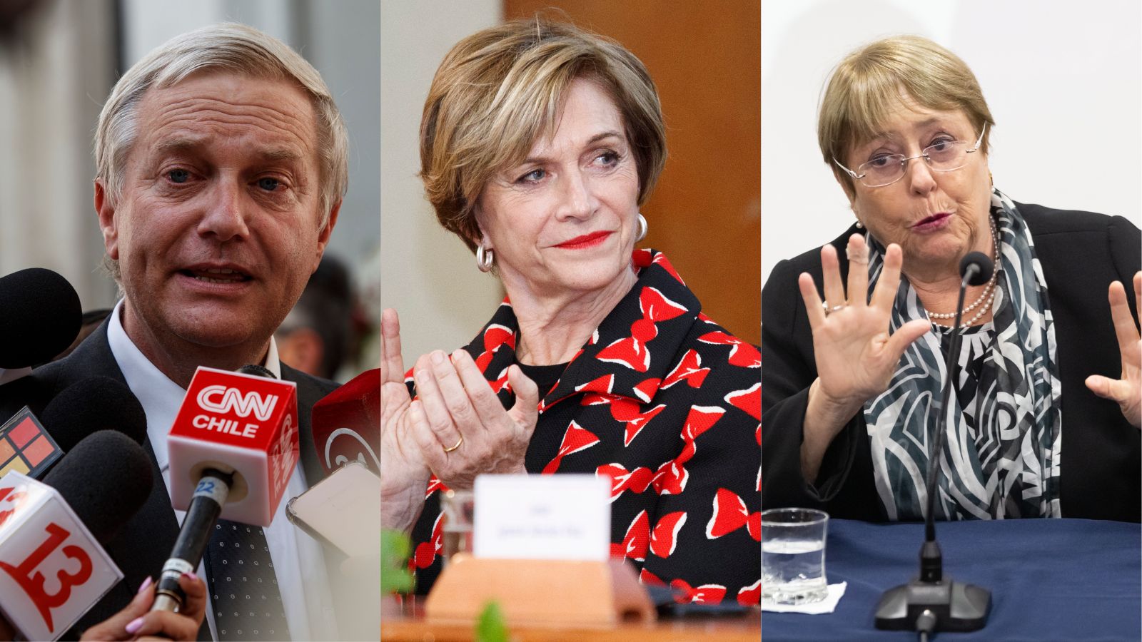 Kast, Matthei y Bachelet