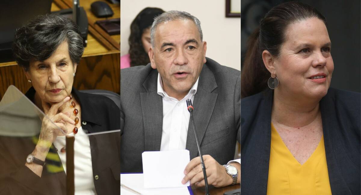 Isabel Allende, Fidel Espinoza y Maya Fernández