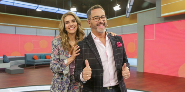 María Luisa Godoy y Eduardo Fuentes de TVN