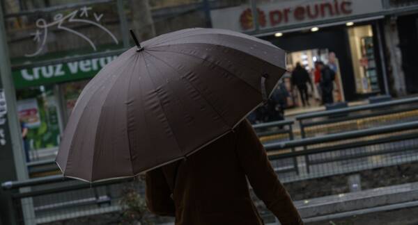 Lluvia en Santiago