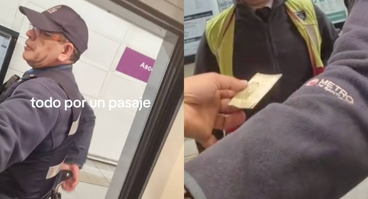 Extranjero no quiso pagar el pasaje de Metro
