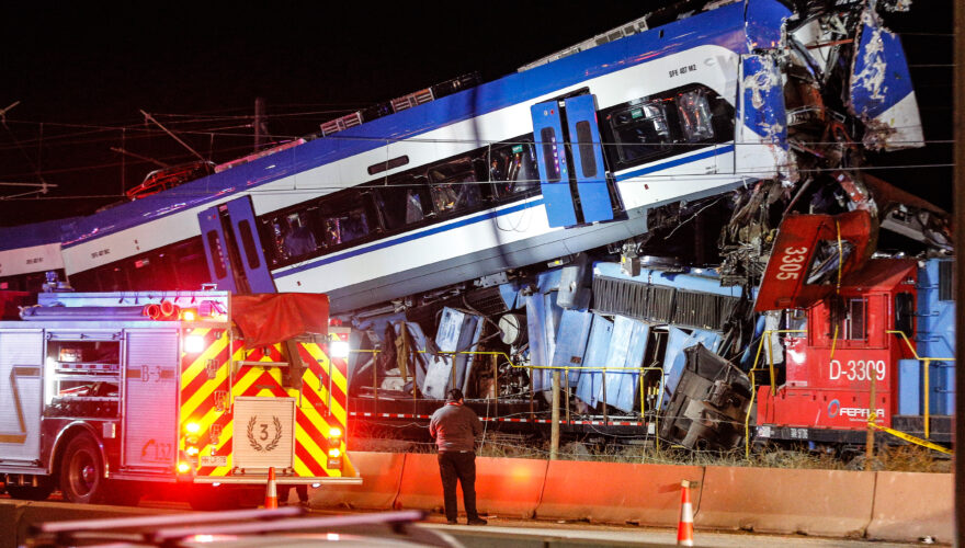Accidente Ferroviario protagonizado por un tren de EFE en San Bernardo