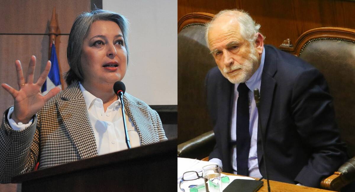 Jeannette Jara y Carlos Montes