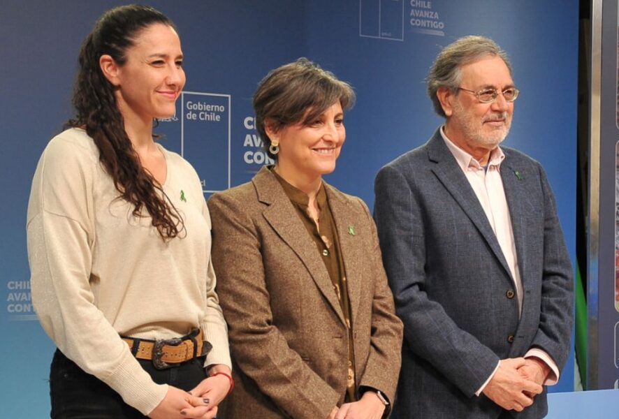 Andrea Albagli, Ximena Aguilera y Osvaldo Salgado