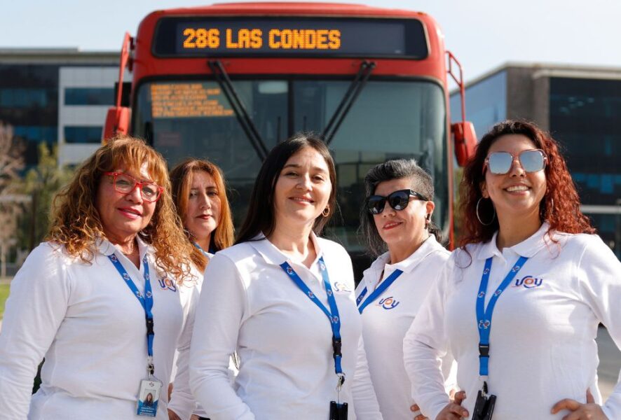 El recorrido de micro manejado por mujeres