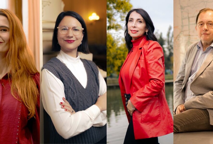 Emilia Ríos, Irací Hassler, Karla Rubilar e Iván Poduje