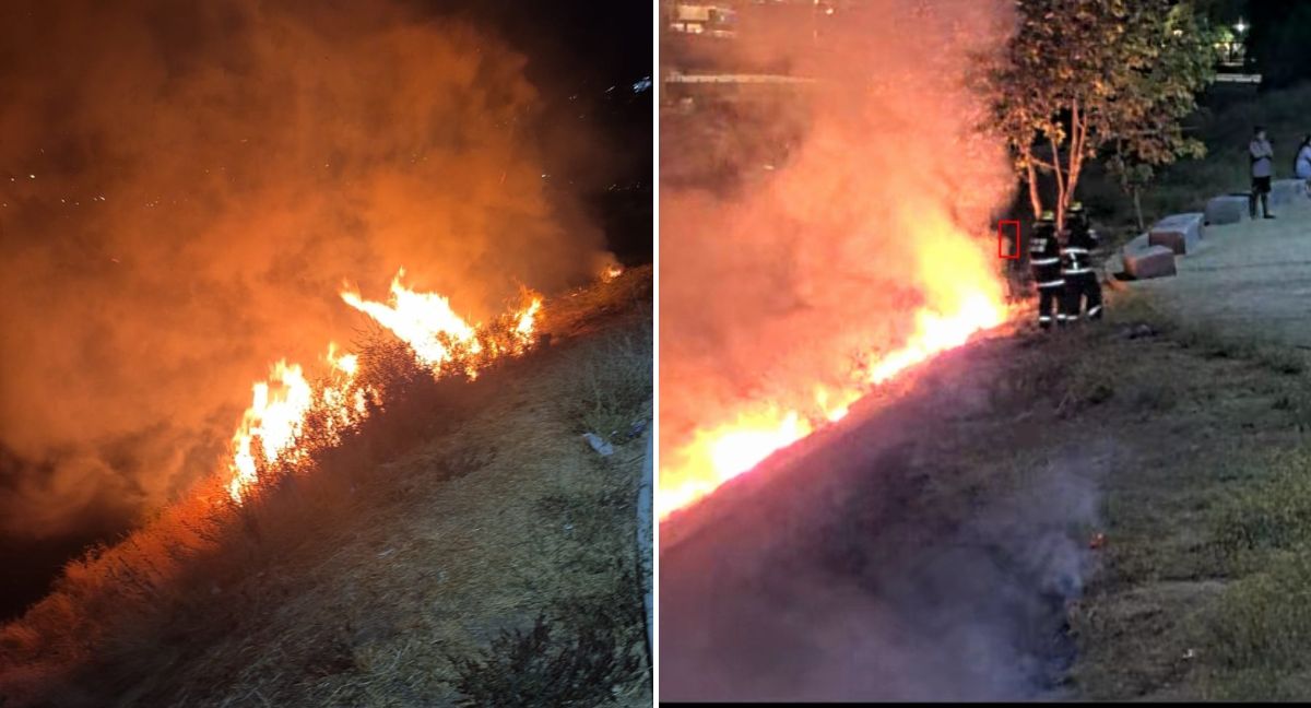 Incendio por fuegos artificiales