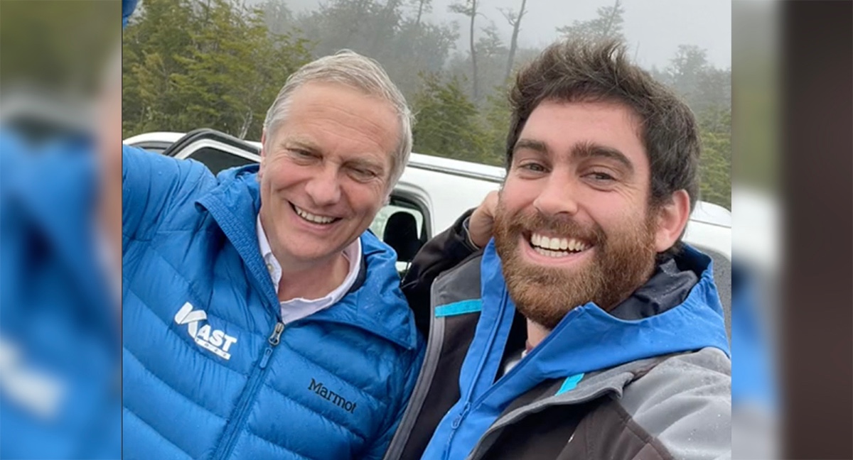 José Antonio Kast y su hijo