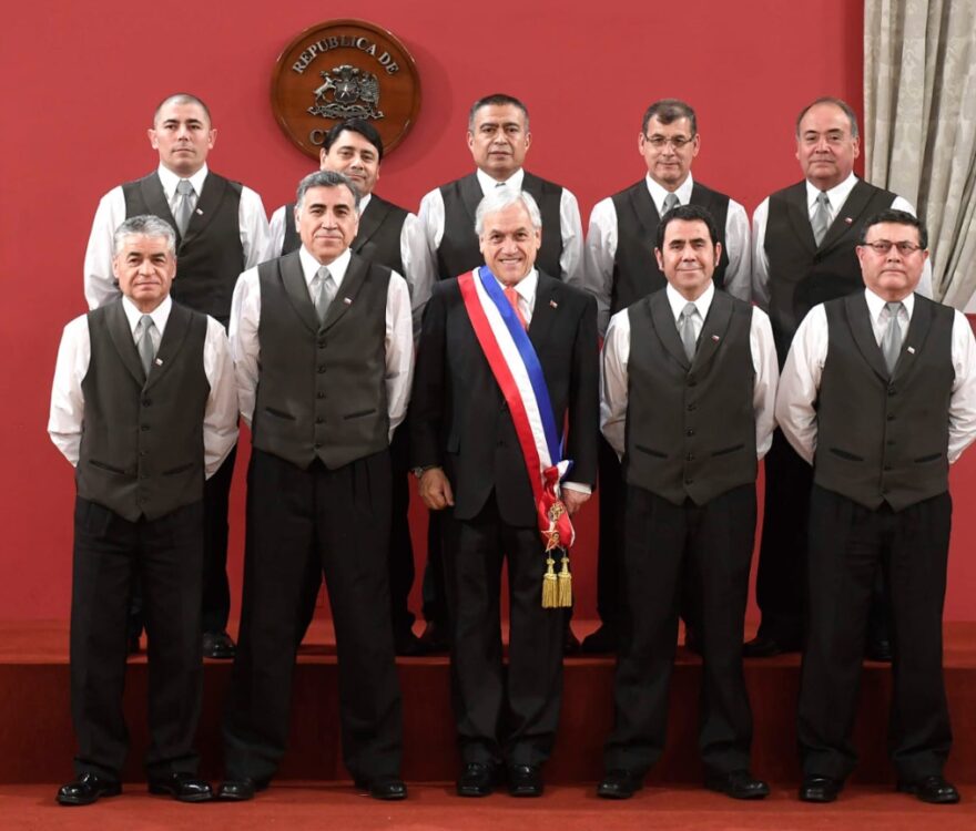 Los garzones de Piñera.