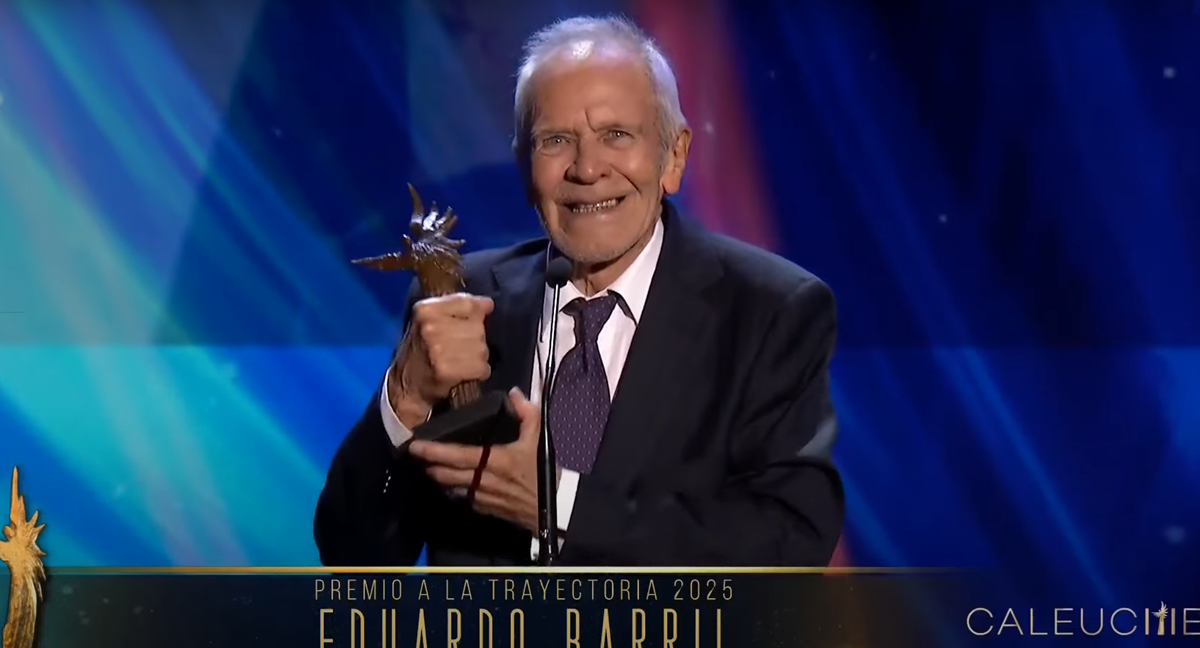 Eduardo Barril en la obertura de los Premios Caleuche. | TVN