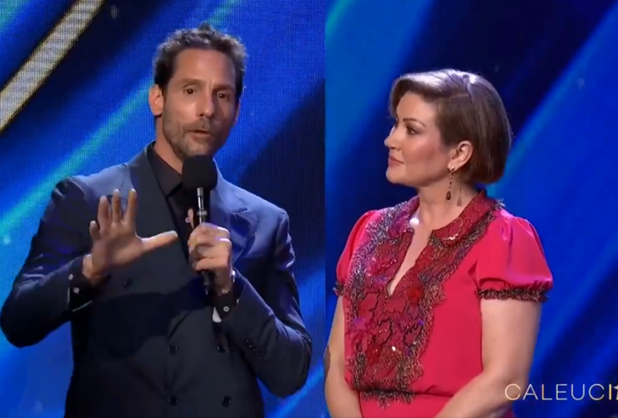 Gonzalo Valenzuela en los Premios Caleuche. | TVN